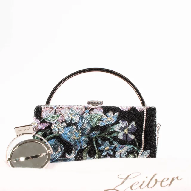 Judith Leiber Crystal Patchwork Handbag in Black from Labellov, photo 2 of 8