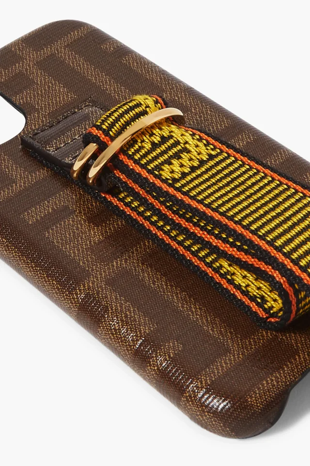 Fendi Logo-Print Silicone iPhone 11 Case in Brown, photo 2 of 2 from THE OUTNET
