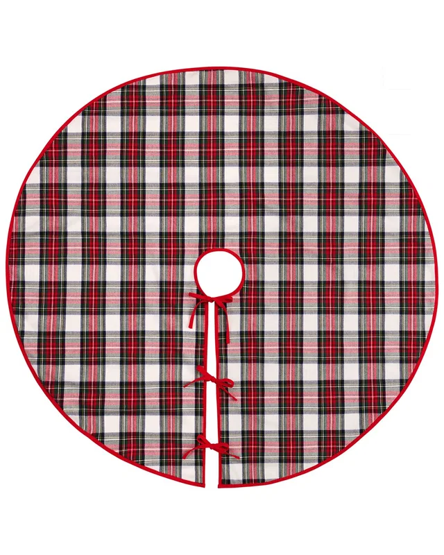 Elrene Home Fashions Christmas Classic Holiday Plaid Tree Skirt, image 1 of 1 from Rue La La