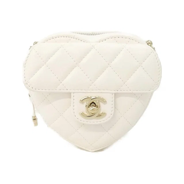 Chanel Shoulder Bag White in White from The Reluxe