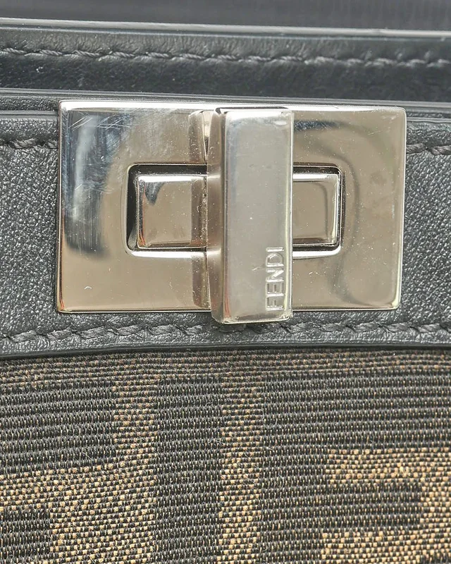 Fendi Mini Zucca Peekaboo ISeeU Xcross Bag in Canvas from A Retro Tale, photo 6 of 8