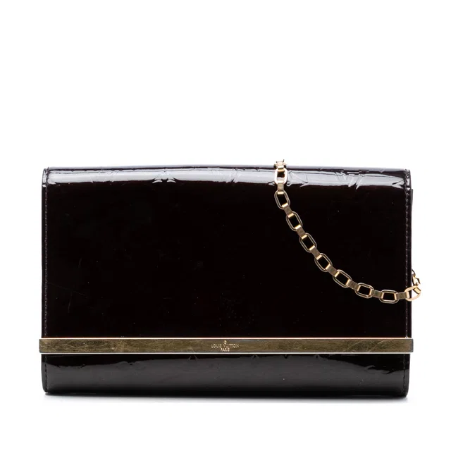 Purple Louis Vuitton Monogram Vernis Ana Satchel in Purple Leather from Designer Revival