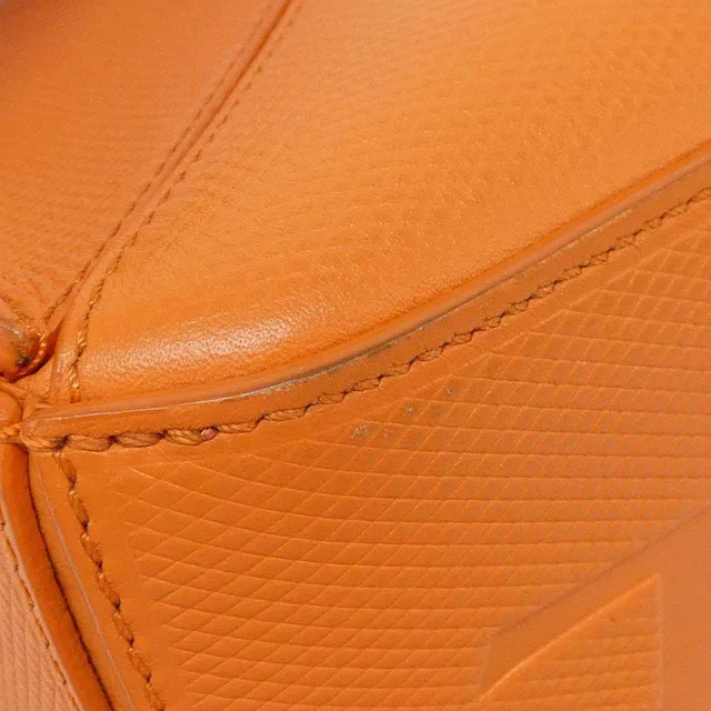Loewe Puzzle Small Calf Shoulder Bag in Orange Calfskin from LuxUness, photo 3 of 10