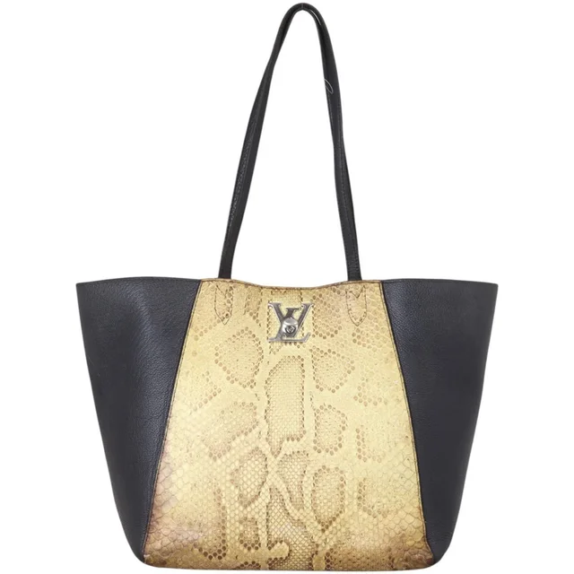 Louis Vuitton Lockme Cabas Python in Python from Luxe.It.Fwd