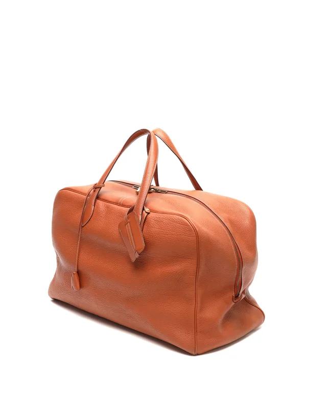 Hermès Victoria 50 Taurillon Clémence Weekend Bag in Clemence leather from A Retro Tale, photo 2 of 11