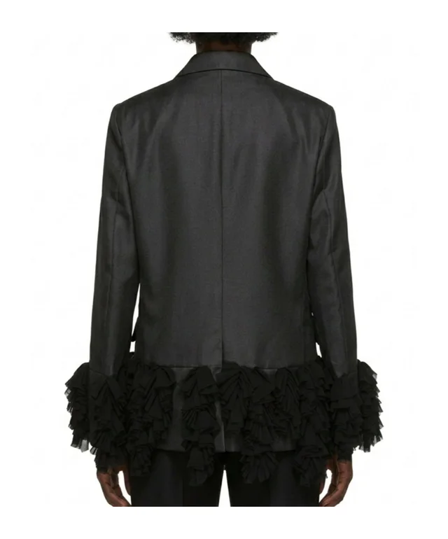 Comme Des Garcons Single-breasted ruffle-detail jacket, photo 4 of 4 from SENSER
