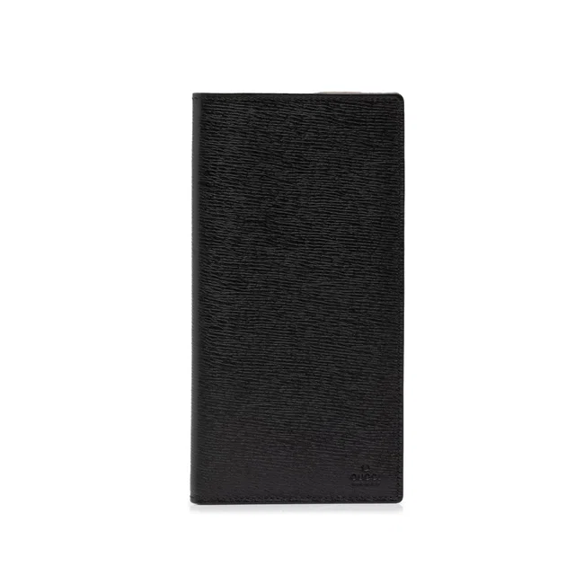 Black Gucci Calfskin Bifold Long Wallet in Black Calfskin from Designer Revival