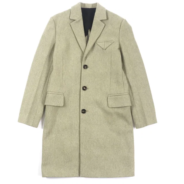Bottega Veneta Wool Nylon Chester Coat in Nylon from LuxUness