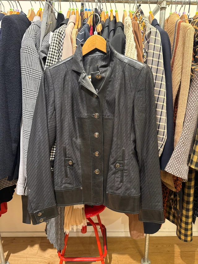Dior Lurex Leather patchwork jacket in Leather from Luxury Promise