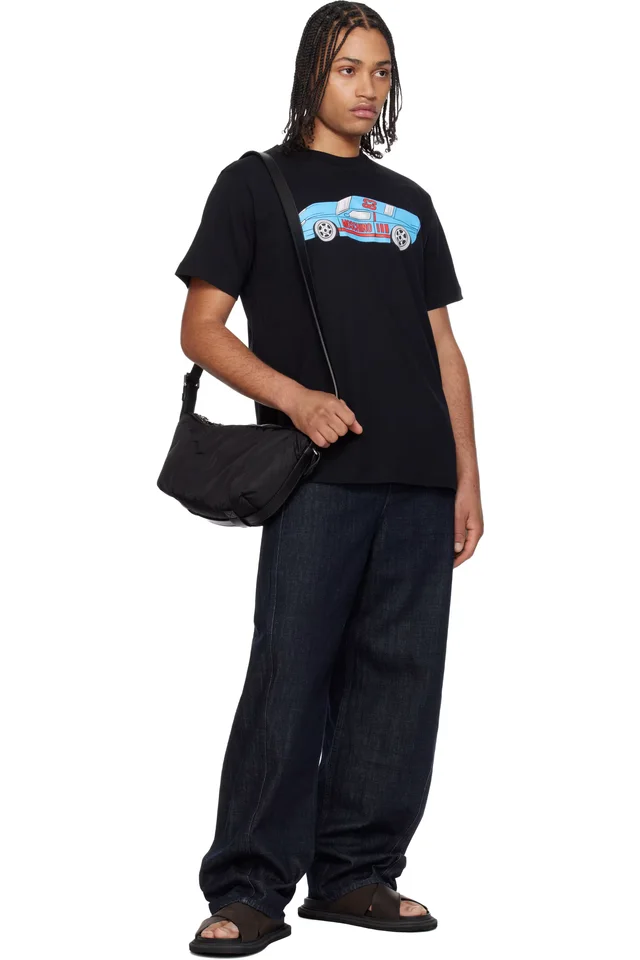 Moschino Black 'Tie Me' Bag, photo 4 of 4 from SSENSE