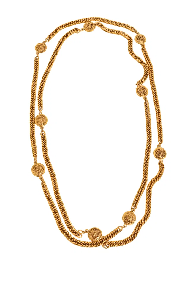 Chanel Zodiac Coin Station Necklace from Recess LA