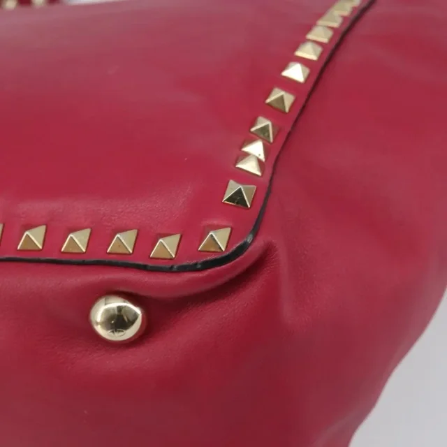 Valentino Garavani Rockstud Tote Soft Leather Pink Bag in Pink Leather from HEWI, photo 10 of 24