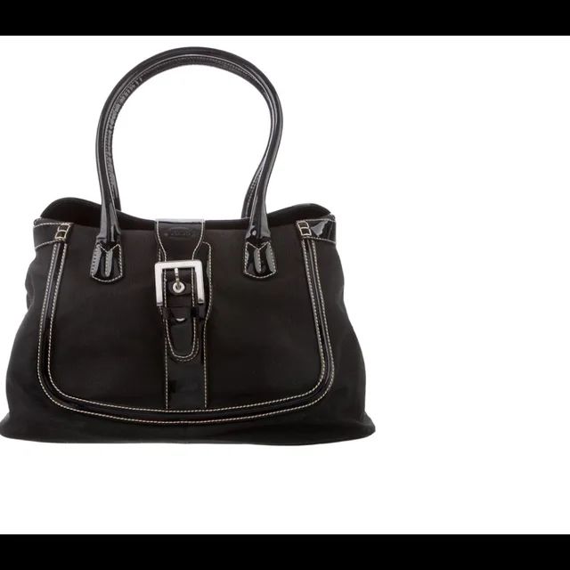 Tod's Tote With Patent Trim And Contrast Stitching in black Patent leather from Poshmark