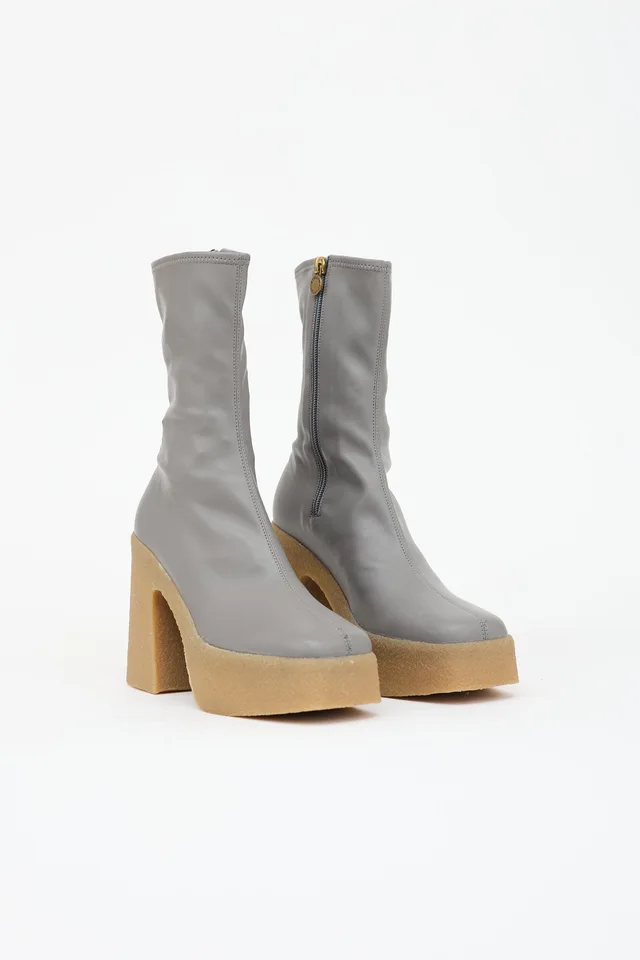 Stella McCartney Faux Leather Platform Boot in Leather from VSP Consignment, photo 2 of 2