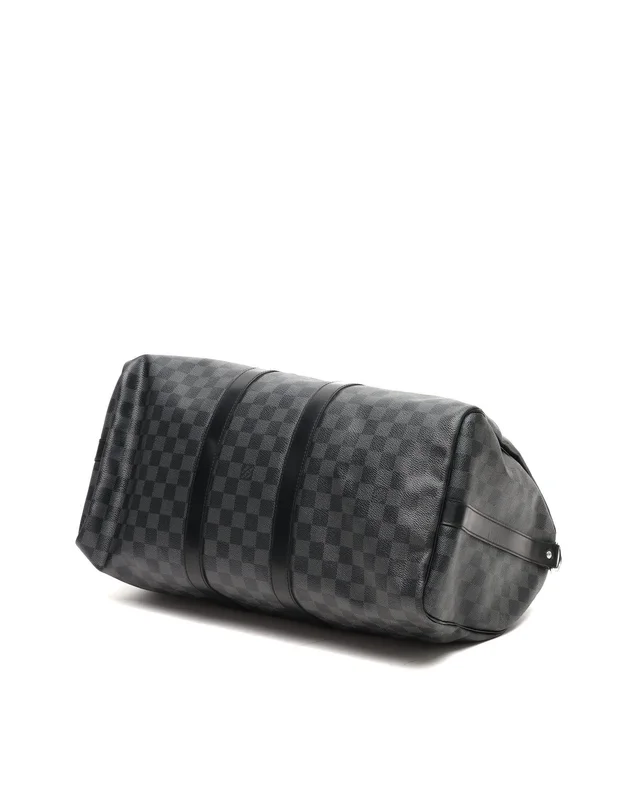 Louis Vuitton Damier Graphite Keepall 45 Bandoulière Weekend Bag in Grey Canvas from A Retro Tale, photo 5 of 7