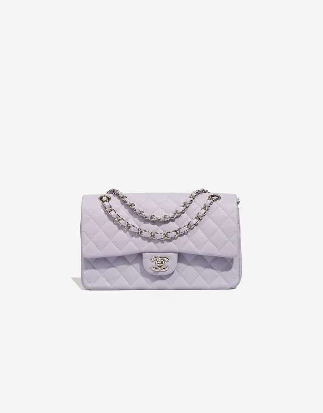 Chanel Timeless Medium Caviar Lilac in Pink, Violet Caviar leather from SACLÀB