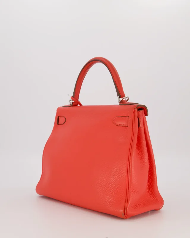 Hermès Kelly 28 Retourne Bag in Pink Togo leather from Sellier, photo 5 of 20