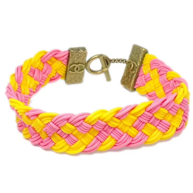 Chanel Choker Pink Yellow 94P in Pink from AMORE Vintage Tokyo
