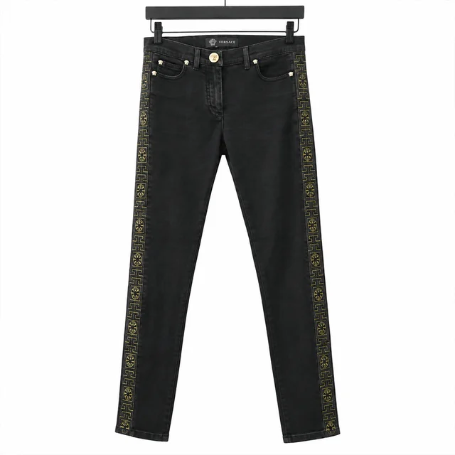 Versace Medusa Embroidered Skinny Jeans from Clotheshorse Anonymous