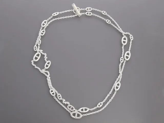 Hermès Sterling Silver Farandole Necklace 160 in Silver from Ann's Fabulous Finds, photo 2 of 6