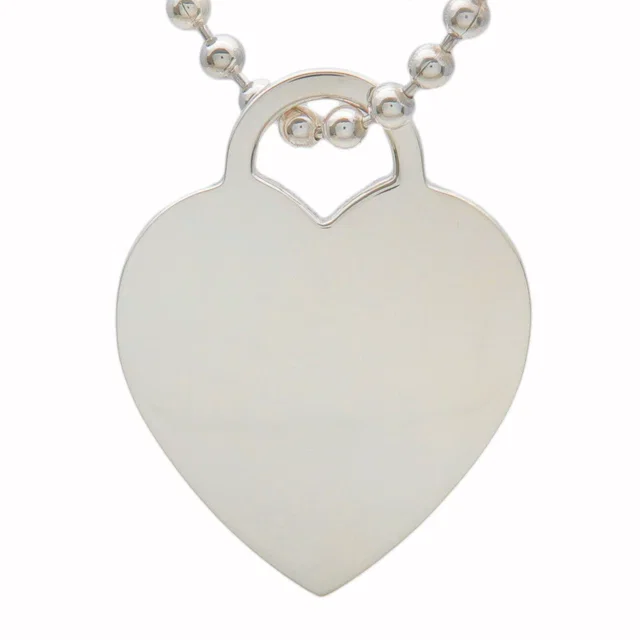 Return To Tiffany Heart Tag Necklace SV925 Silver Used F/S | Tiffany&Co. | Buy at in Silver from Truefacet