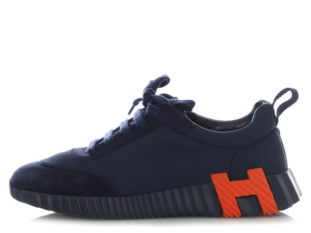 Hermès Marine Bouncing Sneakers from Ann's Fabulous Finds