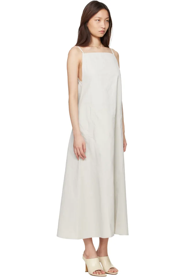 Studio Nicholson Beige Chrono Maxi Dress, photo 2 of 4 from SSENSE