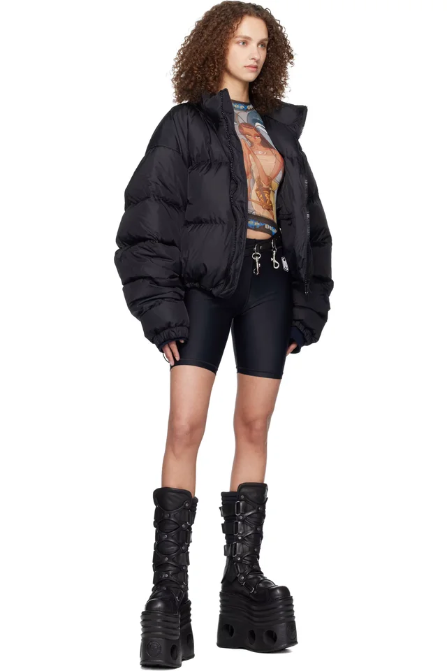 VETEMENTS Black New Rock Edition Platform Tower Boots, photo 5 of 5 from SSENSE