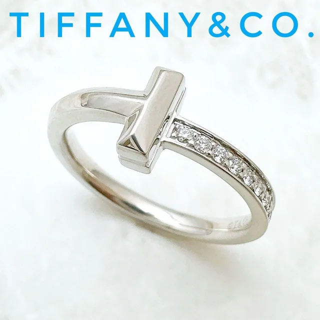 Tiffany & Co. T One Diamond White Gold Ring in White from The Reluxe