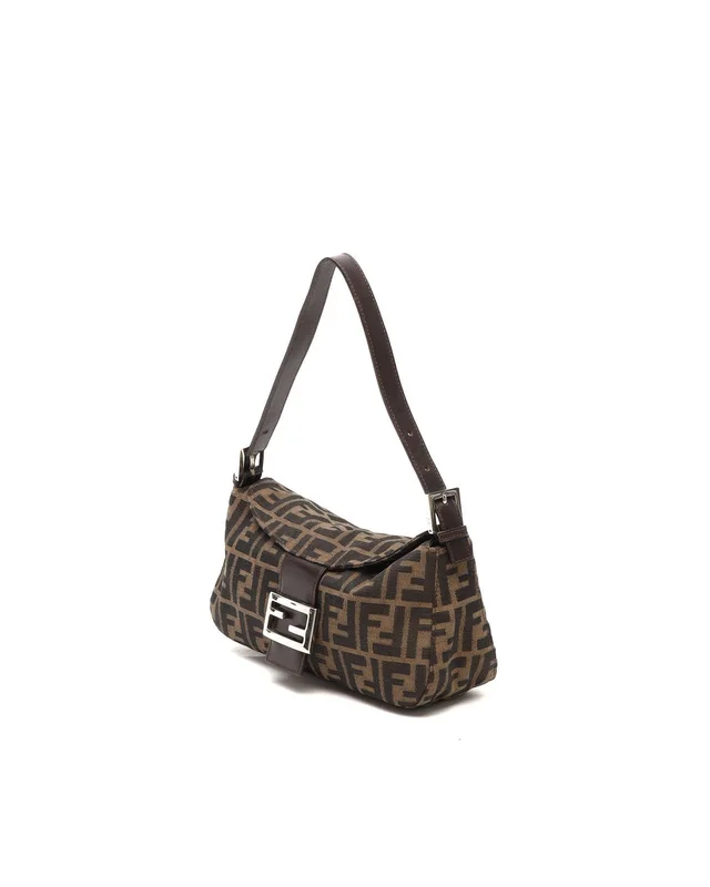 Fendi Zucca Fold Over Baguette Bag in Canvas from A Retro Tale, photo 2 of 10