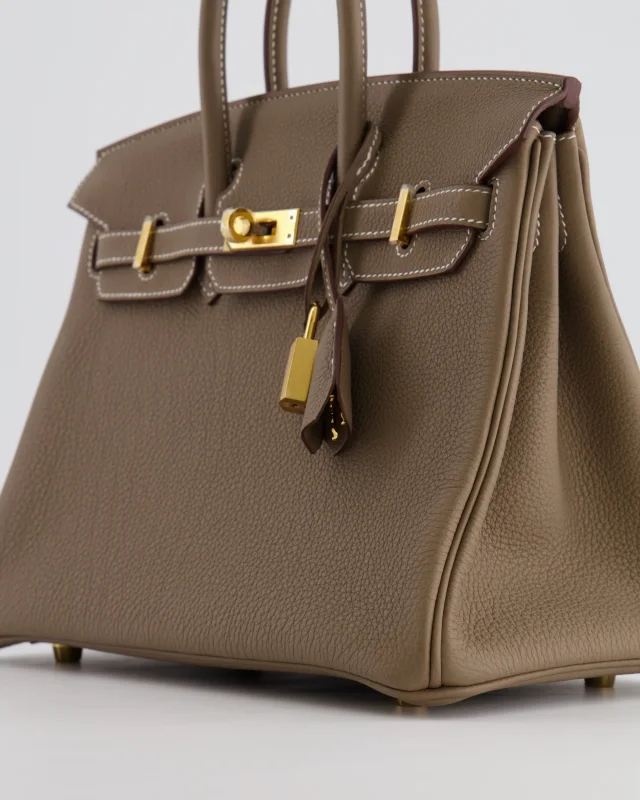 HOT* Hermès Birkin Retourne 25 Bag in Taupe Togo leather from Sellier, photo 12 of 22