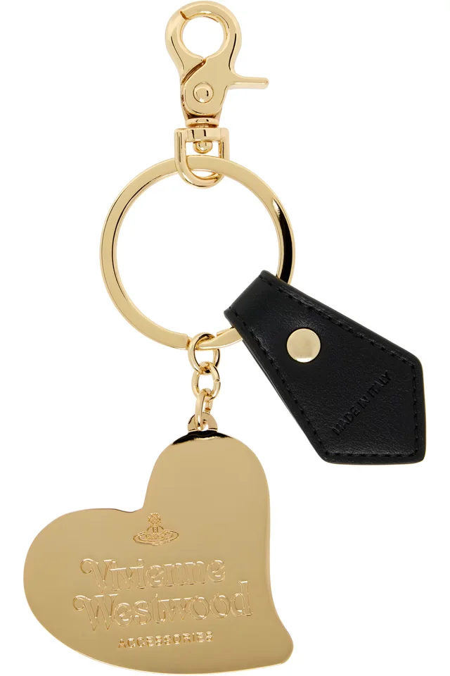 Vivienne Westwood Gold Orb Heart Keychain, photo 2 of 2 from SSENSE