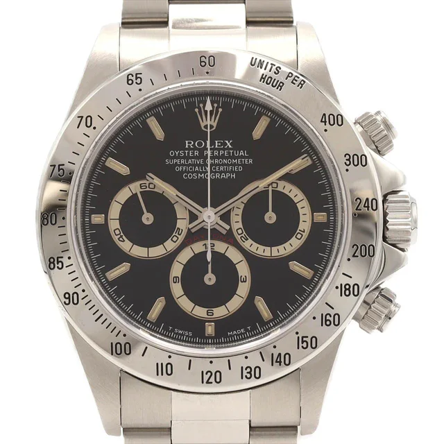 Rolex Daytona 16520 SS Automatic U-Serial in Dial color: black Case: stainless steel Bracelet: stainless steel from KOMEHYO