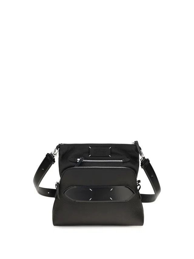 Maison Margiela Crossbody Bag — Black Lambskin Leather in Black Lambskin from HEWI
