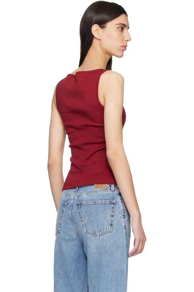FLORE FLORE Red Timmi Tank Top, photo 3 of 4 from SSENSE