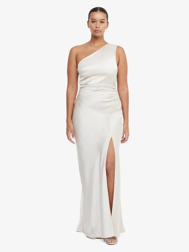 Bec&Bridge THE DREAMER ASYM DRESS - SAND in Beige from BEC + BRIDGE, photo 1 of 1