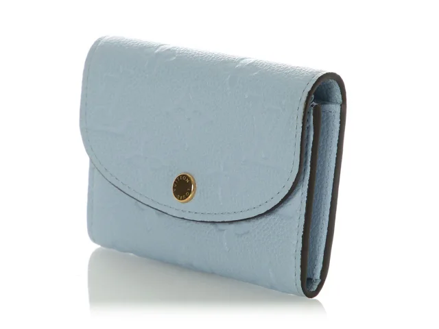 Louis Vuitton Bleu Nuage Monogram Empreinte Rosalie Coin Purse in Blue Caviar leather from Ann's Fabulous Finds, photo 2 of 8