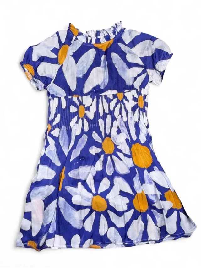 Marni Girls Blue Floral Smocked Dress in blue|white from Poshmark
