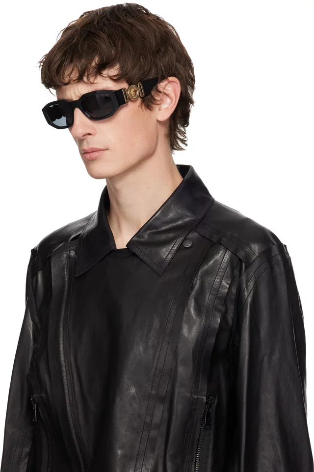 Versace Black Medusa Biggie Sunglasses, photo 4 of 4 from SSENSE