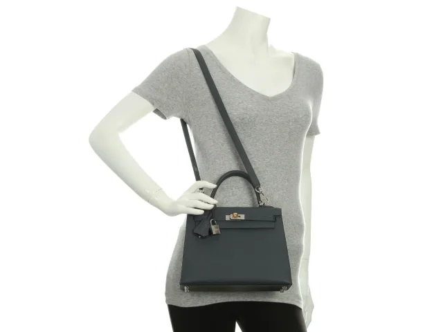 Hermès Ardoise Epsom Kelly 25 in Epsom leather from Ann's Fabulous Finds, photo 11 of 11