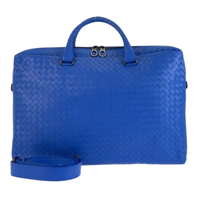 Bottega Veneta Intrecciato Leather Briefcase in Woven leather from LuxUness