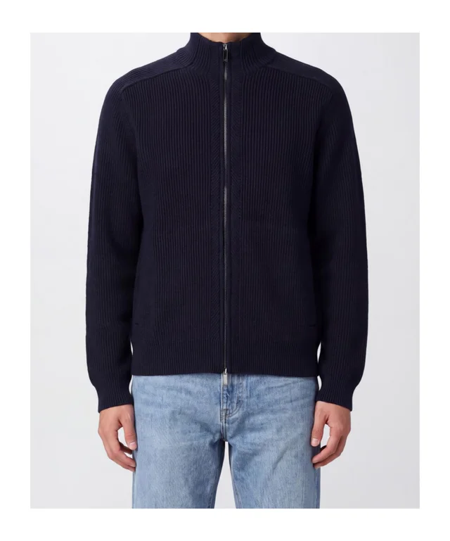 Emporio Armani Ribbed Zipped Cardigan, photo 3 of 3 from SENSER