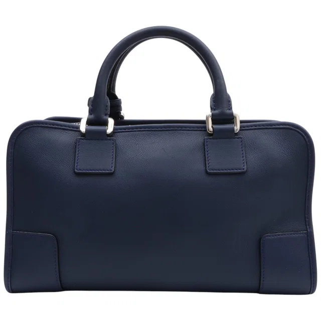Loewe Anagram Amazona 2-Way Bag Blue in Blue Leather from VINTAGE QOO TOKYO