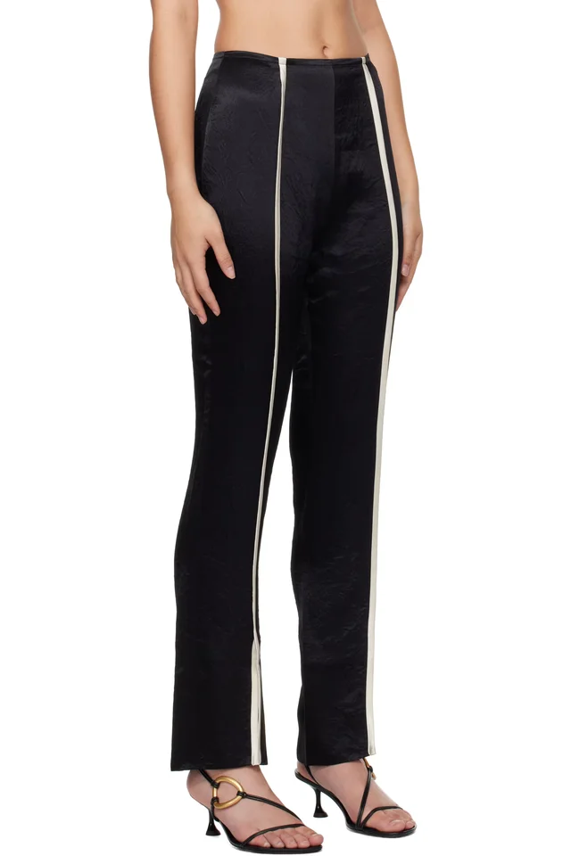 Nanushka Black Ratana Trousers, photo 2 of 4 from SSENSE