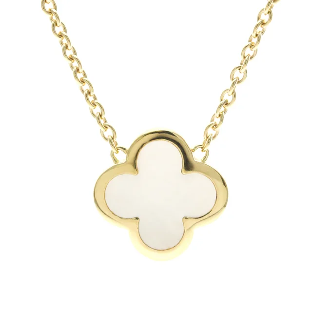 Van Cleef & Arpels Pure Alhambra Necklace Yellow Gold (18K) Mother Of Pearl Women in Gold Yellow gold (18K) from Elady