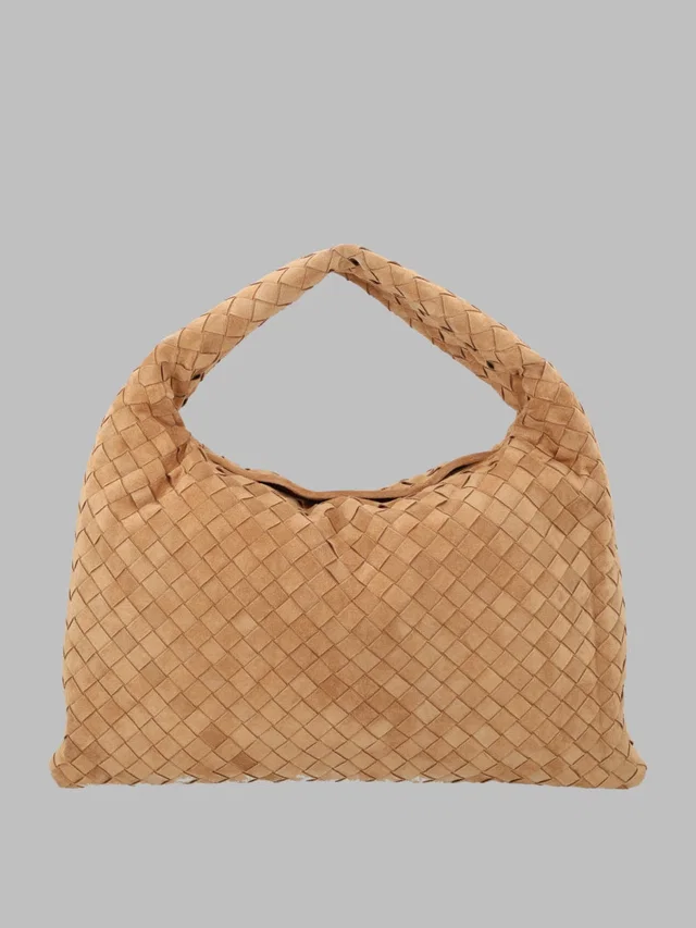 Bottega Veneta Hop Shoulder Bag — Beige Leather in Beige Leather from HEWI