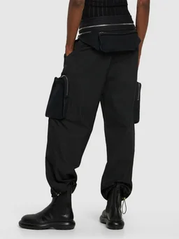 Dion Lee Wide-leg trousers with adjustable belt in 75% Organic Cotton, 25% Recycled Polyamide, photo 3 of 5 from LUISAVIAROMA