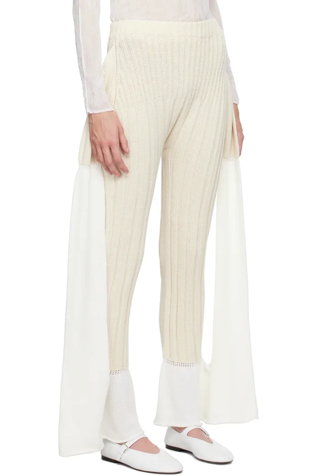 ISSEY MIYAKE Off-White 'Behind The Scenes' Trousers, photo 2 of 4 from SSENSE