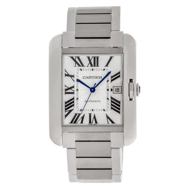Unused Cartier Tank Anglaise XL 36mm W5310008 in Stainless Steel from Gray And Sons