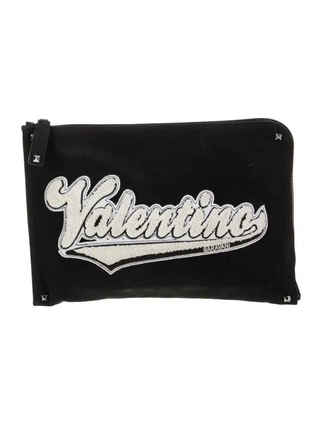 Valentino Garavani Nylon Portfolio in black Nylon from The RealReal
